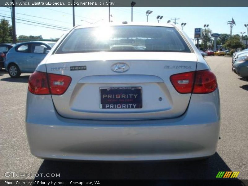 QuickSilver Metallic / Gray 2008 Hyundai Elantra GLS Sedan