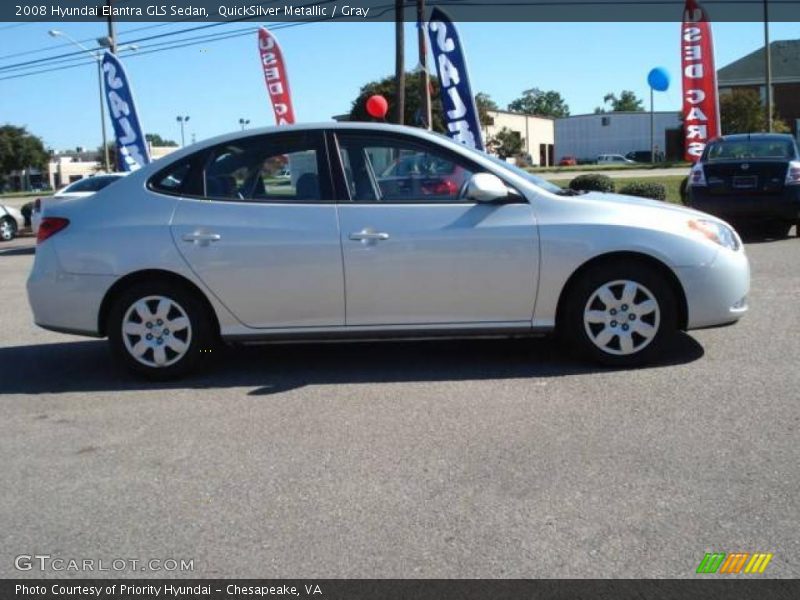 QuickSilver Metallic / Gray 2008 Hyundai Elantra GLS Sedan