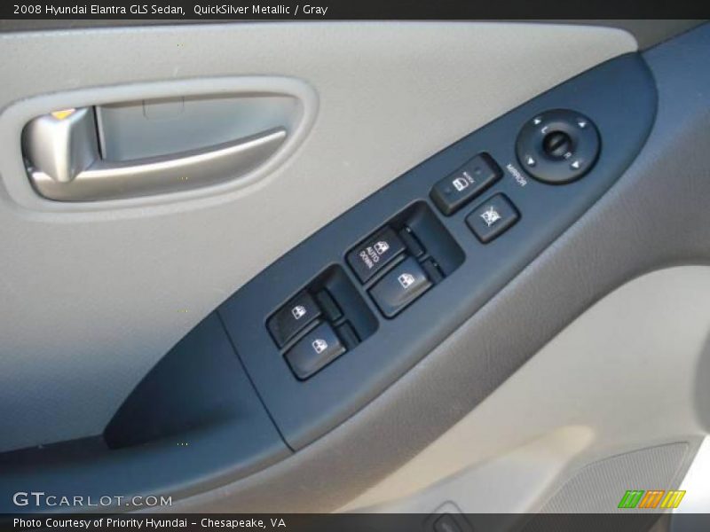 QuickSilver Metallic / Gray 2008 Hyundai Elantra GLS Sedan