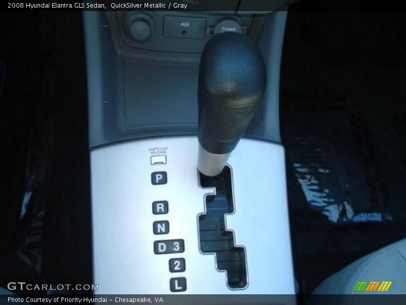 QuickSilver Metallic / Gray 2008 Hyundai Elantra GLS Sedan