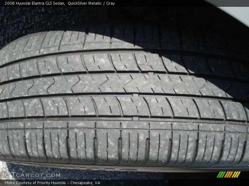 QuickSilver Metallic / Gray 2008 Hyundai Elantra GLS Sedan