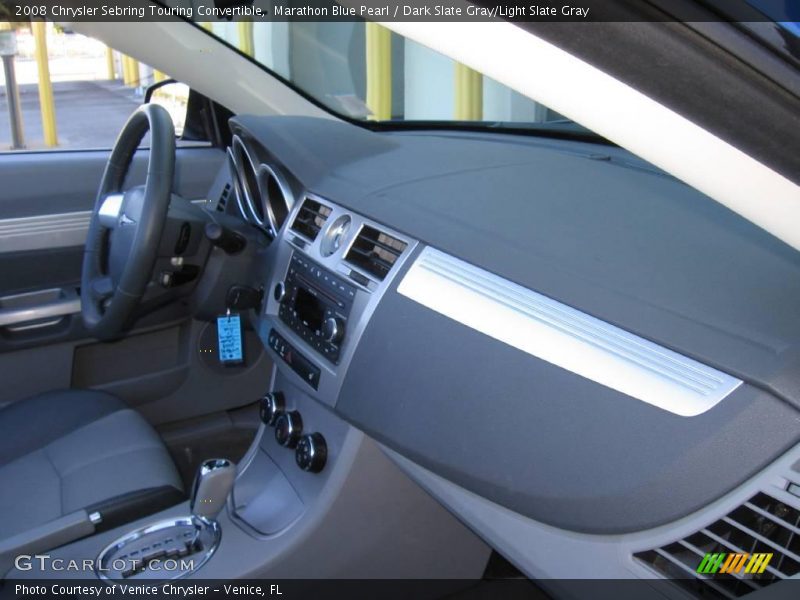 Marathon Blue Pearl / Dark Slate Gray/Light Slate Gray 2008 Chrysler Sebring Touring Convertible