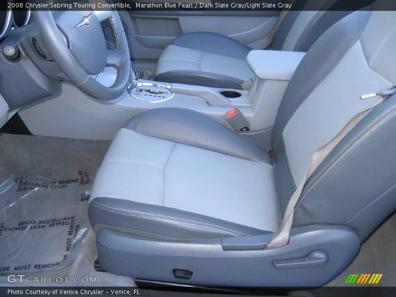 Marathon Blue Pearl / Dark Slate Gray/Light Slate Gray 2008 Chrysler Sebring Touring Convertible
