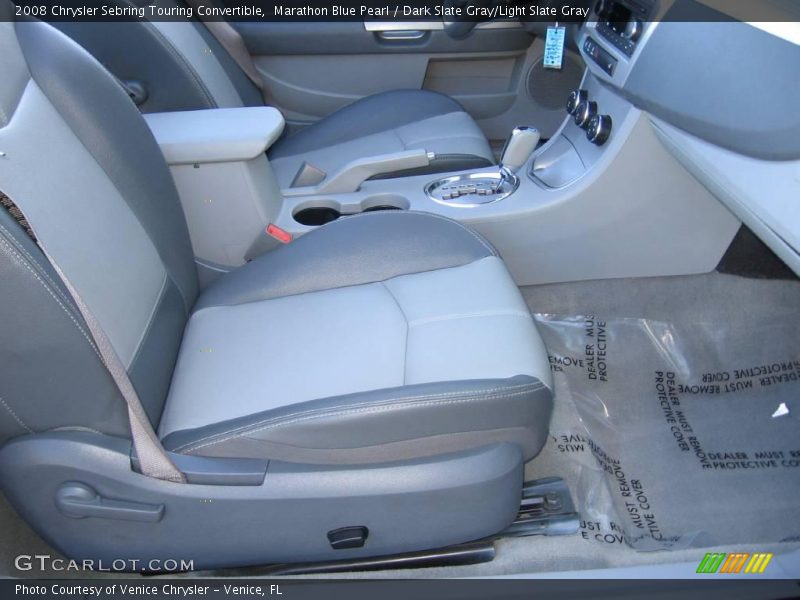 Marathon Blue Pearl / Dark Slate Gray/Light Slate Gray 2008 Chrysler Sebring Touring Convertible