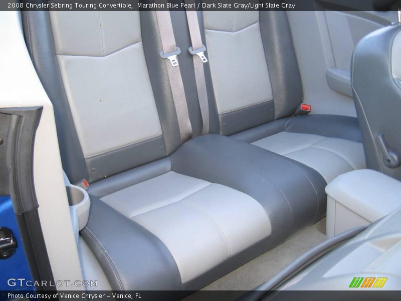 Marathon Blue Pearl / Dark Slate Gray/Light Slate Gray 2008 Chrysler Sebring Touring Convertible