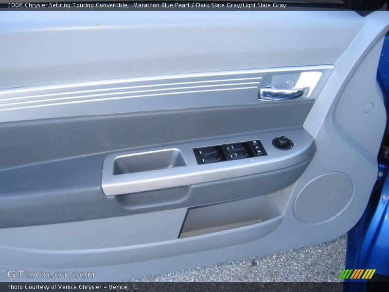 Marathon Blue Pearl / Dark Slate Gray/Light Slate Gray 2008 Chrysler Sebring Touring Convertible