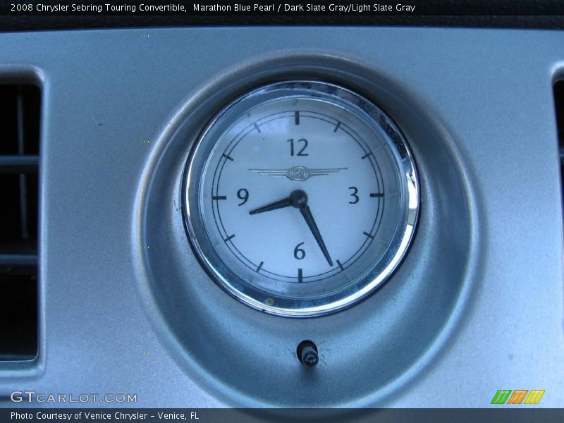 Marathon Blue Pearl / Dark Slate Gray/Light Slate Gray 2008 Chrysler Sebring Touring Convertible