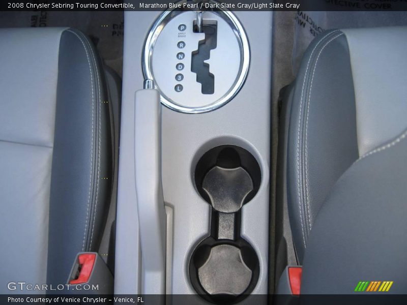 Marathon Blue Pearl / Dark Slate Gray/Light Slate Gray 2008 Chrysler Sebring Touring Convertible