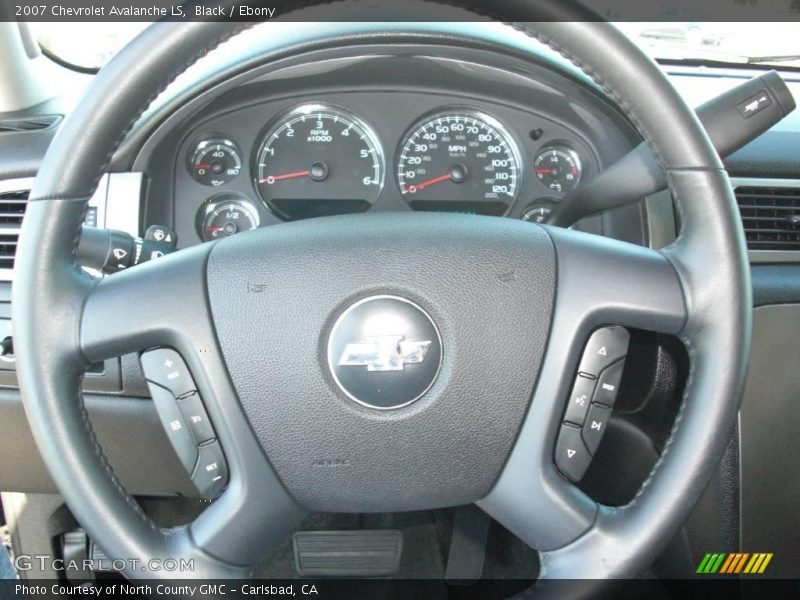 Black / Ebony 2007 Chevrolet Avalanche LS