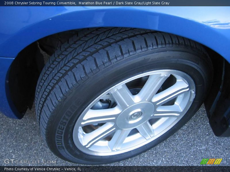 Marathon Blue Pearl / Dark Slate Gray/Light Slate Gray 2008 Chrysler Sebring Touring Convertible