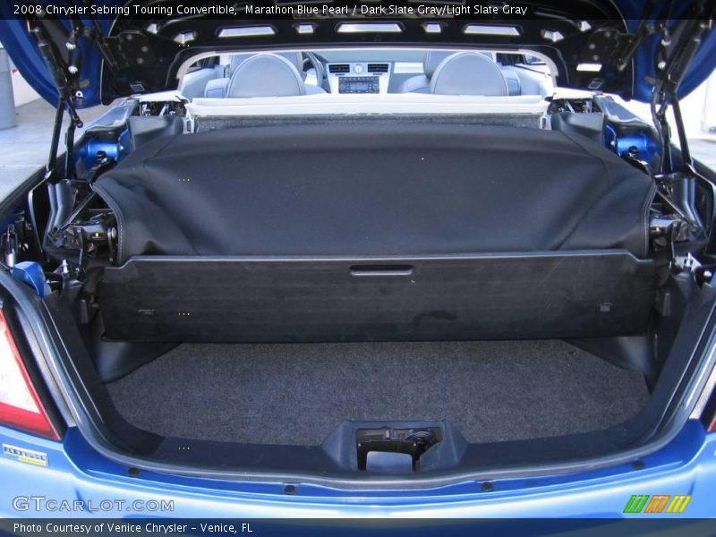 Marathon Blue Pearl / Dark Slate Gray/Light Slate Gray 2008 Chrysler Sebring Touring Convertible