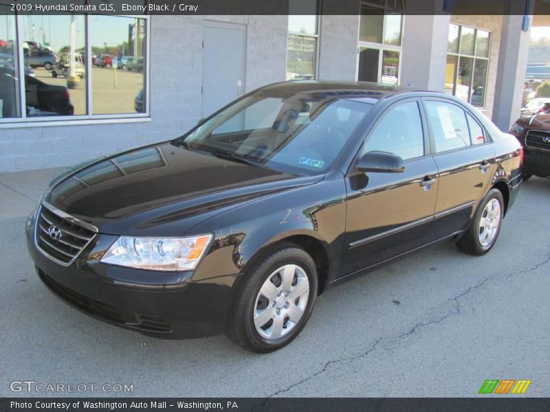 Ebony Black / Gray 2009 Hyundai Sonata GLS