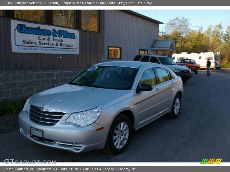 Bright Silver Metallic / Dark Slate Gray/Light Slate Gray 2008 Chrysler Sebring LX Sedan
