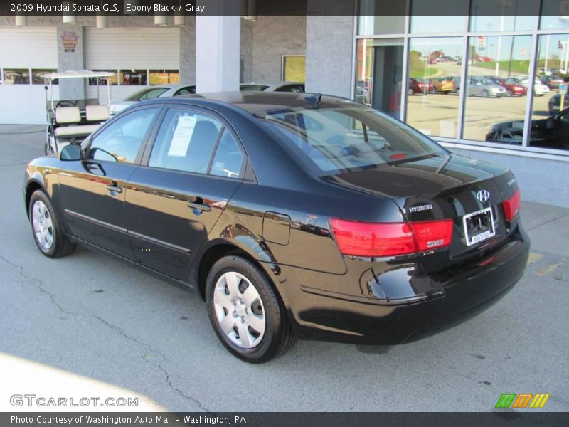 Ebony Black / Gray 2009 Hyundai Sonata GLS