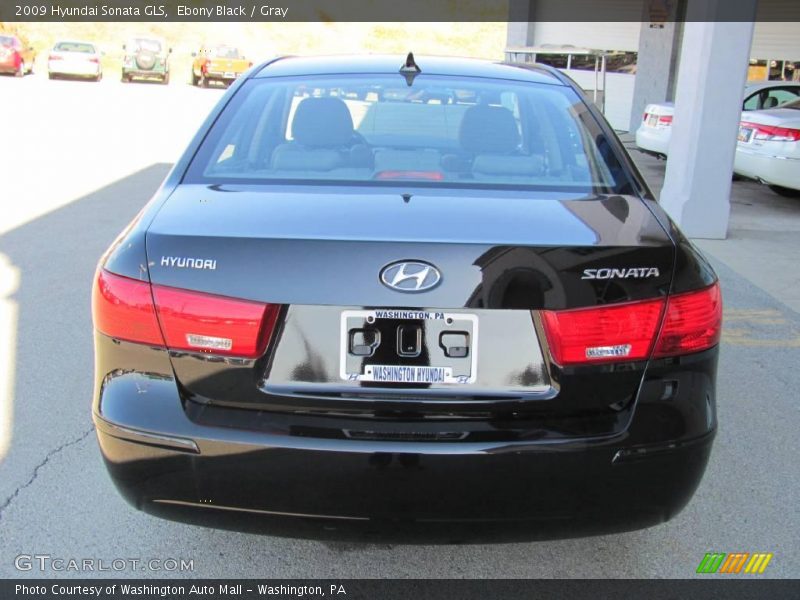 Ebony Black / Gray 2009 Hyundai Sonata GLS