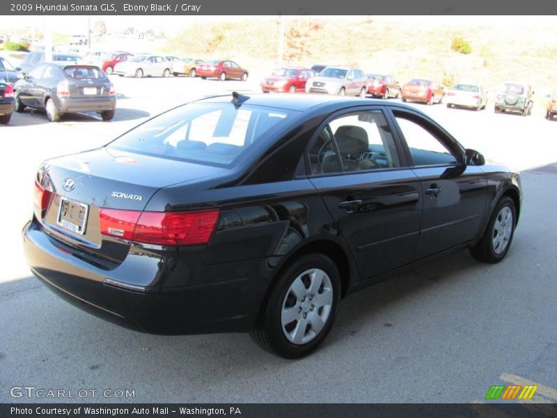 Ebony Black / Gray 2009 Hyundai Sonata GLS
