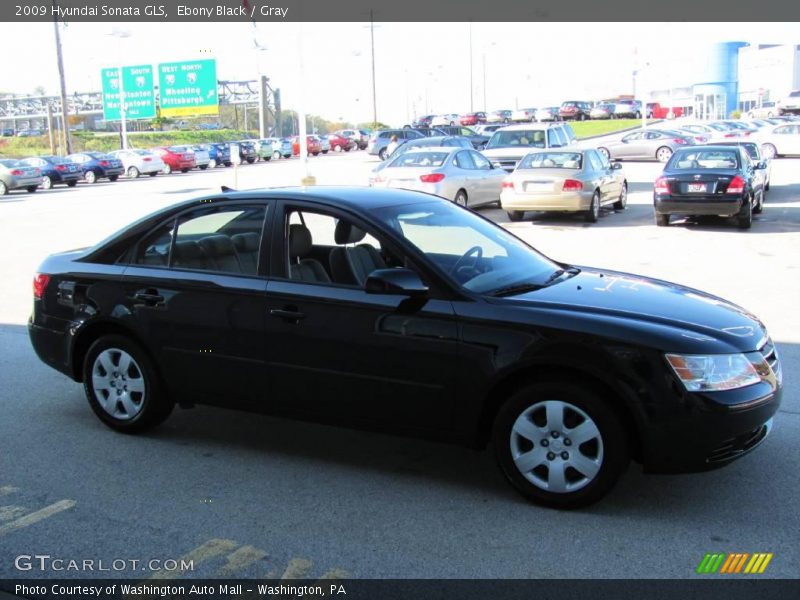 Ebony Black / Gray 2009 Hyundai Sonata GLS