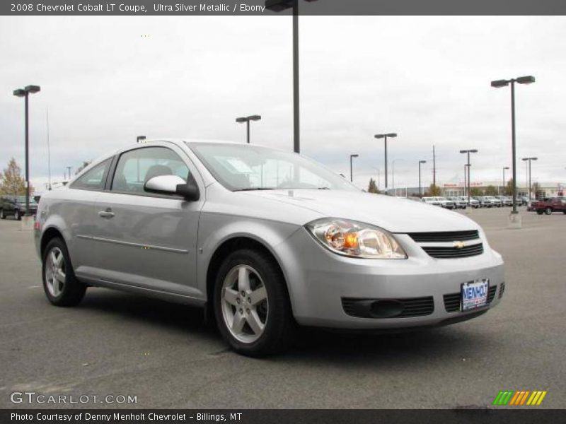 Ultra Silver Metallic / Ebony 2008 Chevrolet Cobalt LT Coupe