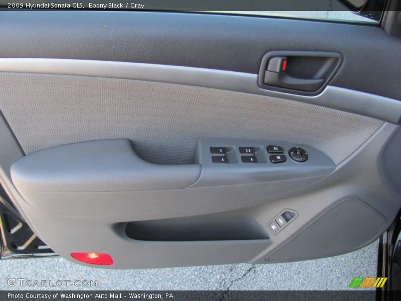 Ebony Black / Gray 2009 Hyundai Sonata GLS
