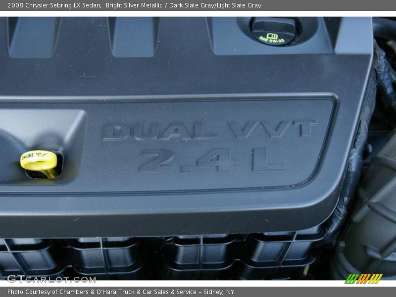 Bright Silver Metallic / Dark Slate Gray/Light Slate Gray 2008 Chrysler Sebring LX Sedan