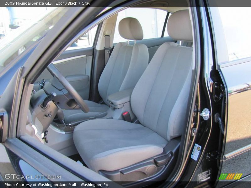 Ebony Black / Gray 2009 Hyundai Sonata GLS