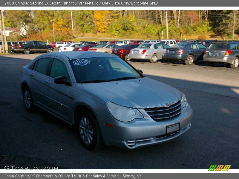 Bright Silver Metallic / Dark Slate Gray/Light Slate Gray 2008 Chrysler Sebring LX Sedan