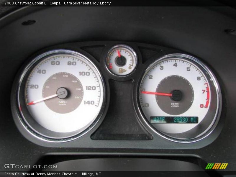 Ultra Silver Metallic / Ebony 2008 Chevrolet Cobalt LT Coupe