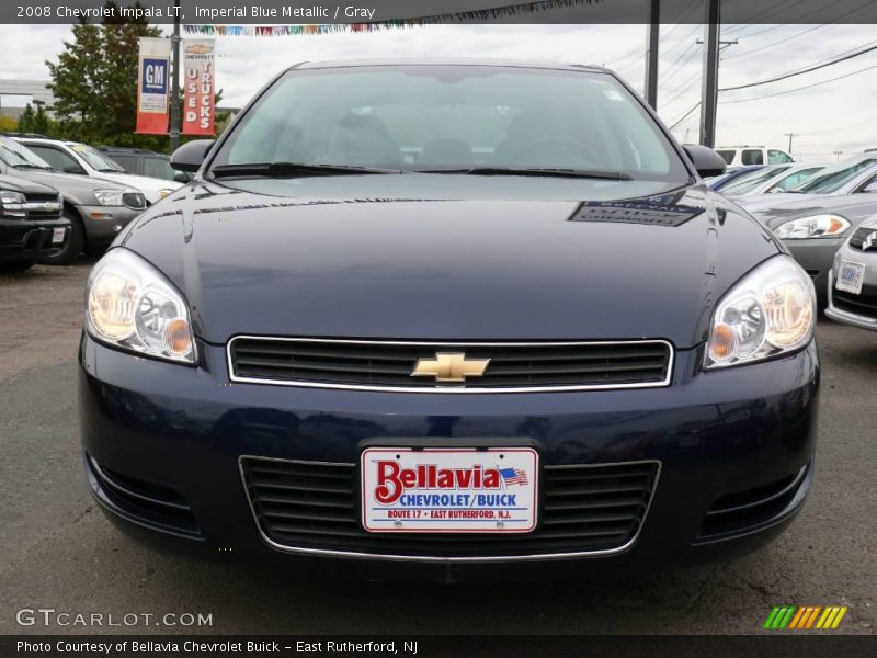 Imperial Blue Metallic / Gray 2008 Chevrolet Impala LT