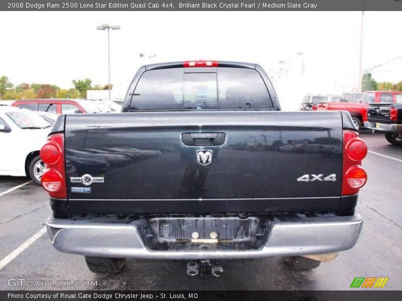 Brilliant Black Crystal Pearl / Medium Slate Gray 2008 Dodge Ram 2500 Lone Star Edition Quad Cab 4x4