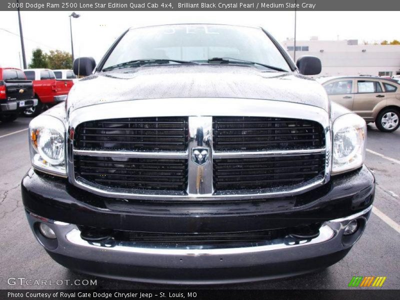 Brilliant Black Crystal Pearl / Medium Slate Gray 2008 Dodge Ram 2500 Lone Star Edition Quad Cab 4x4