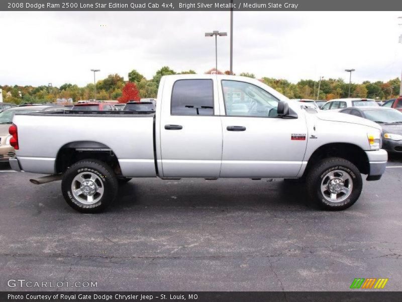 Bright Silver Metallic / Medium Slate Gray 2008 Dodge Ram 2500 Lone Star Edition Quad Cab 4x4