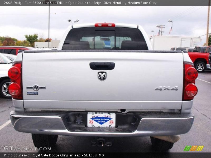 Bright Silver Metallic / Medium Slate Gray 2008 Dodge Ram 2500 Lone Star Edition Quad Cab 4x4
