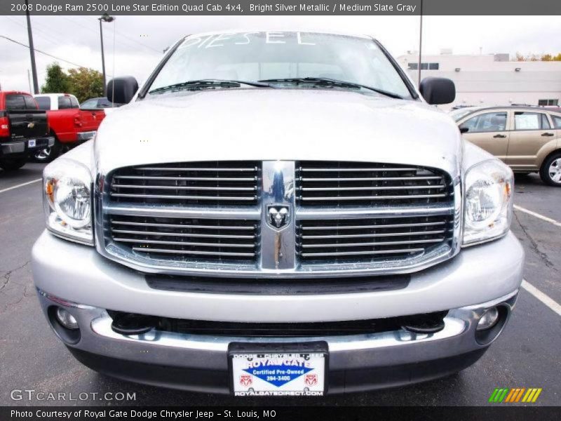 Bright Silver Metallic / Medium Slate Gray 2008 Dodge Ram 2500 Lone Star Edition Quad Cab 4x4