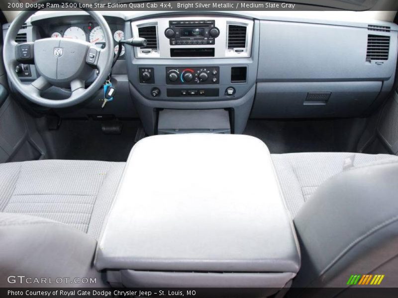 Bright Silver Metallic / Medium Slate Gray 2008 Dodge Ram 2500 Lone Star Edition Quad Cab 4x4