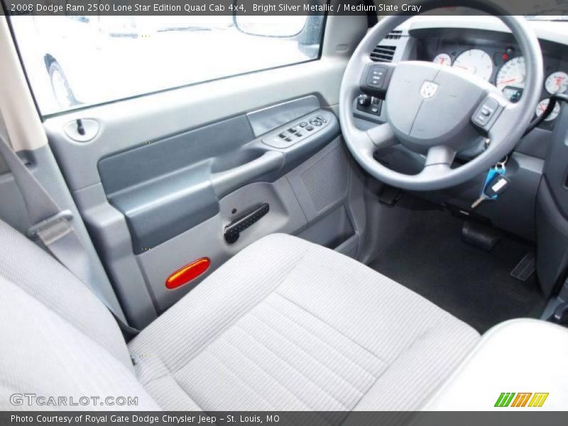 Bright Silver Metallic / Medium Slate Gray 2008 Dodge Ram 2500 Lone Star Edition Quad Cab 4x4