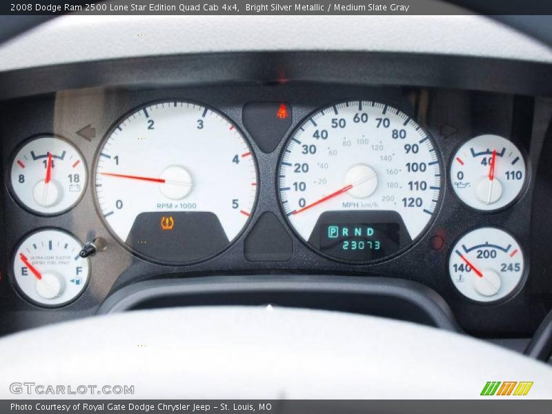 Bright Silver Metallic / Medium Slate Gray 2008 Dodge Ram 2500 Lone Star Edition Quad Cab 4x4