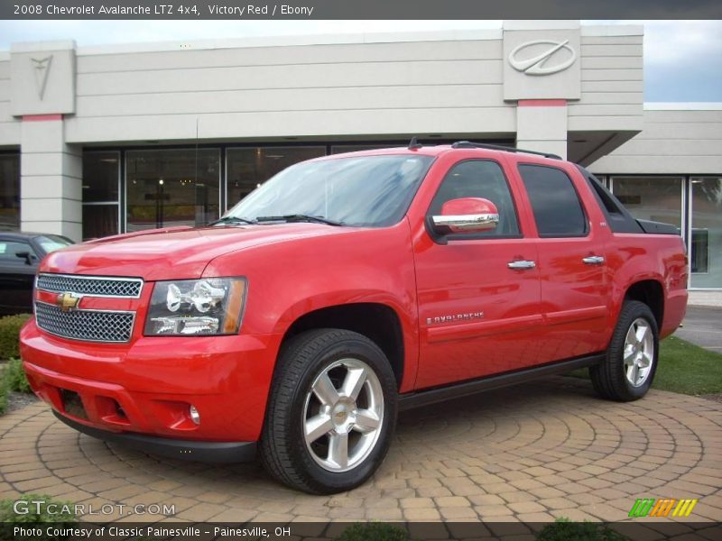 Victory Red / Ebony 2008 Chevrolet Avalanche LTZ 4x4