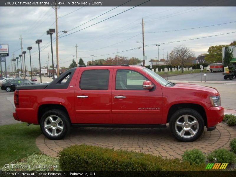 Victory Red / Ebony 2008 Chevrolet Avalanche LTZ 4x4