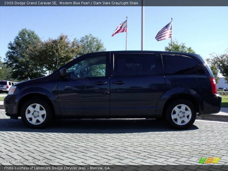 Modern Blue Pearl / Dark Slate Gray/Light Shale 2009 Dodge Grand Caravan SE