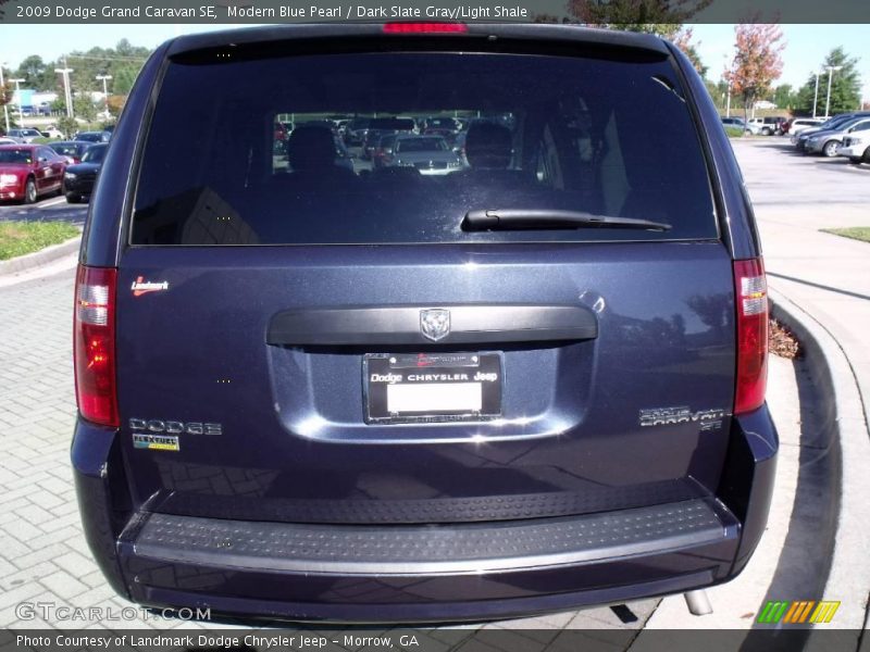 Modern Blue Pearl / Dark Slate Gray/Light Shale 2009 Dodge Grand Caravan SE
