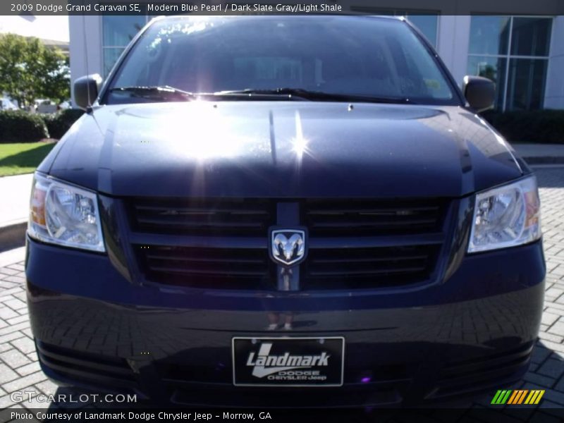 Modern Blue Pearl / Dark Slate Gray/Light Shale 2009 Dodge Grand Caravan SE