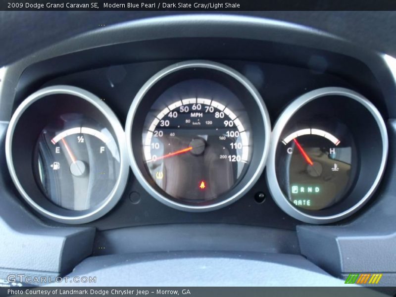 Modern Blue Pearl / Dark Slate Gray/Light Shale 2009 Dodge Grand Caravan SE