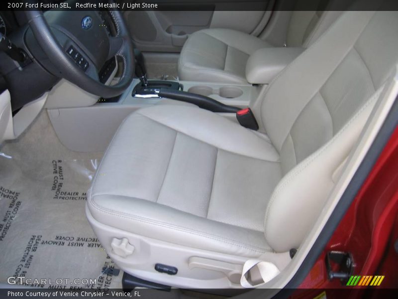 Redfire Metallic / Light Stone 2007 Ford Fusion SEL