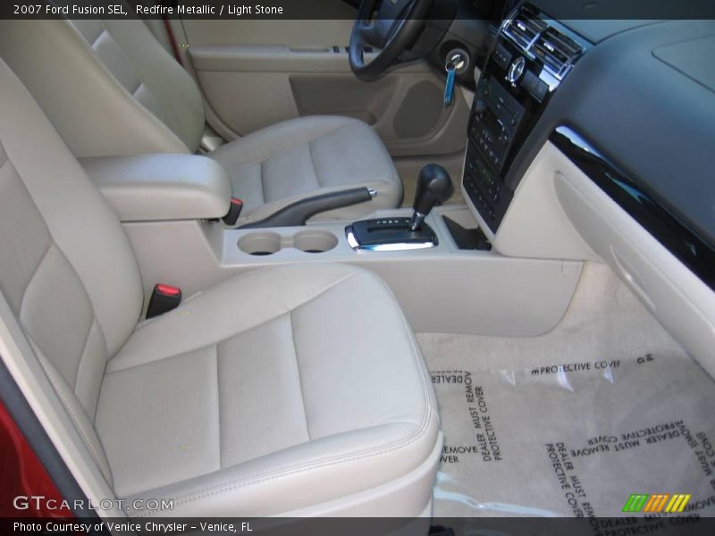 Redfire Metallic / Light Stone 2007 Ford Fusion SEL