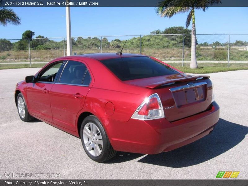 Redfire Metallic / Light Stone 2007 Ford Fusion SEL