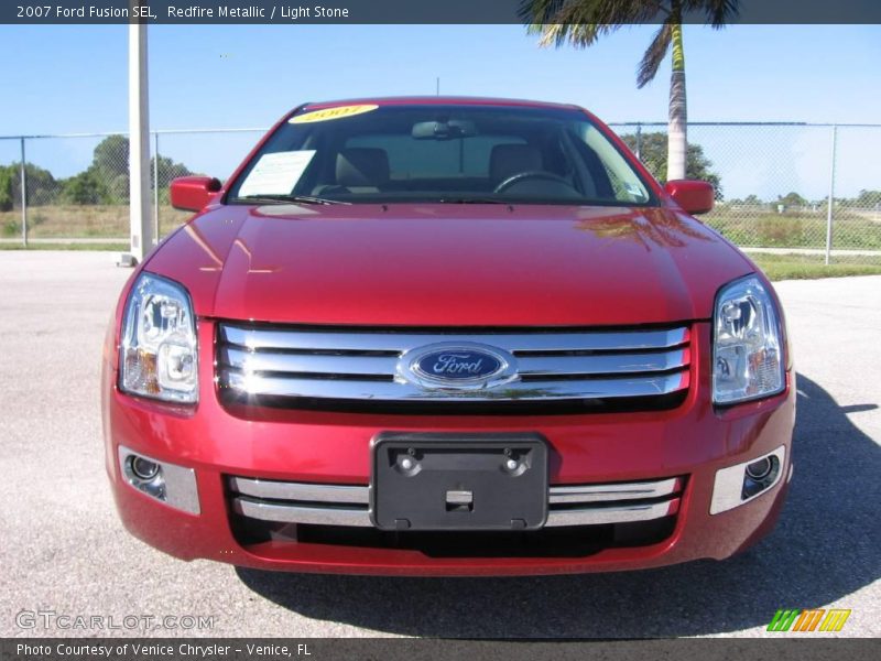 Redfire Metallic / Light Stone 2007 Ford Fusion SEL