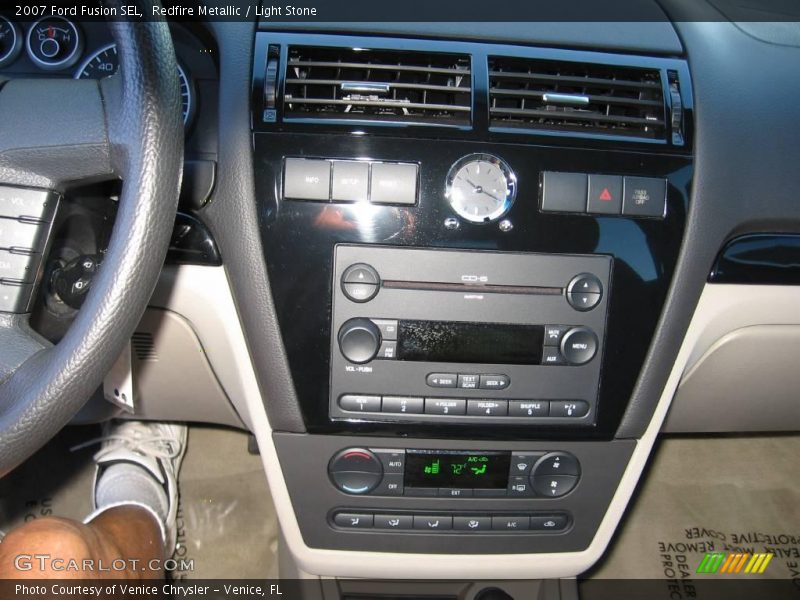 Redfire Metallic / Light Stone 2007 Ford Fusion SEL