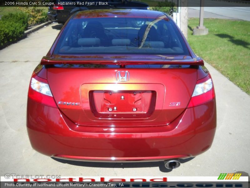 Habanero Red Pearl / Black 2006 Honda Civic Si Coupe