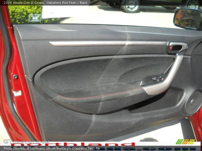 Habanero Red Pearl / Black 2006 Honda Civic Si Coupe