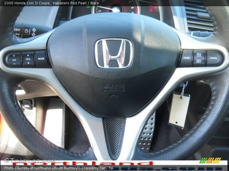 Habanero Red Pearl / Black 2006 Honda Civic Si Coupe